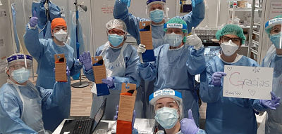 INDESmed fait don de chaussettes de contention au personnel hospitalier de Madrid